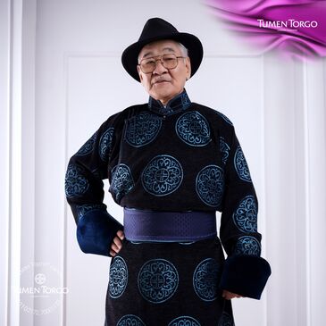 Түмэнхуар хээтэй даавуун дээл 