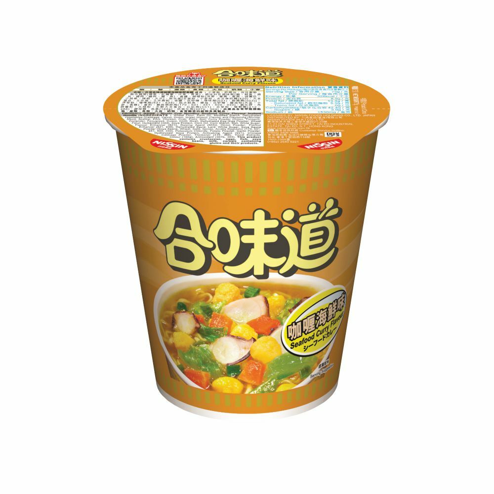 Nissin Карри, далайн хоолтой- жижиг аягатай гоймон 75гр