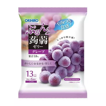 ORIHIRO Konjac Jelly Ягаан усан үзэм №6