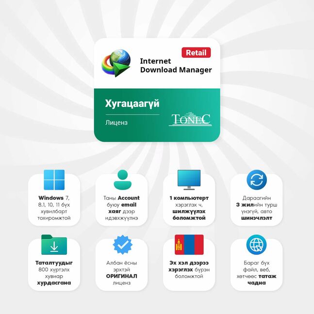 Idm - хугацаагүй лиценз