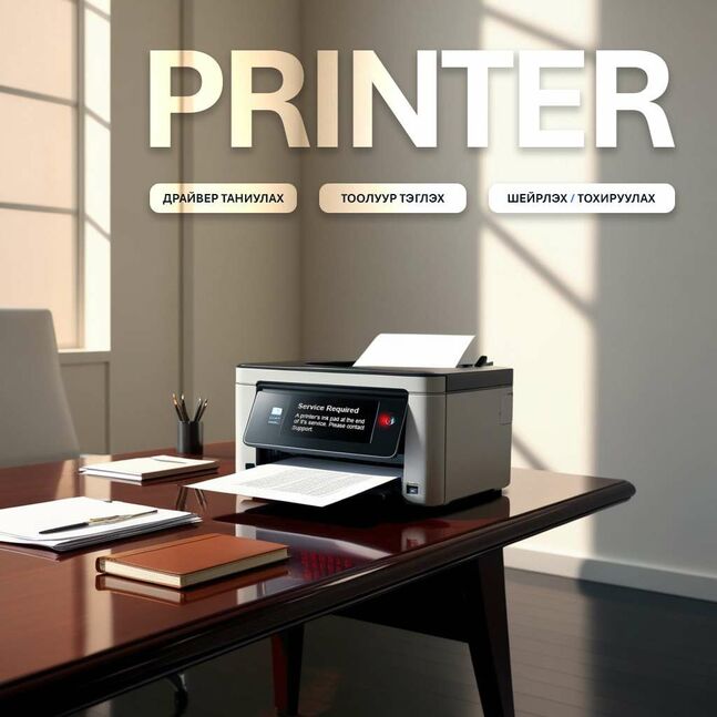 Принтерийн тоолуур тэглэнэ