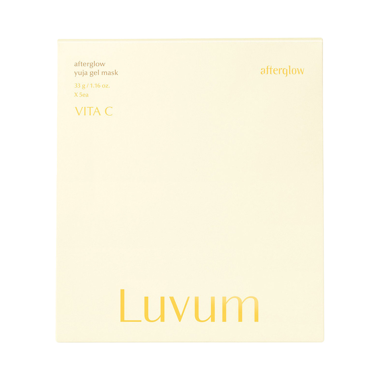 LUVUM AFTERGLOW YUJA GEL MASK