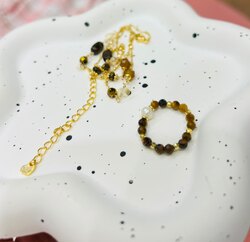 Гоёмсог бөгж зүүлт бүхий хослол