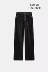Z1975 high-waist coated jeans