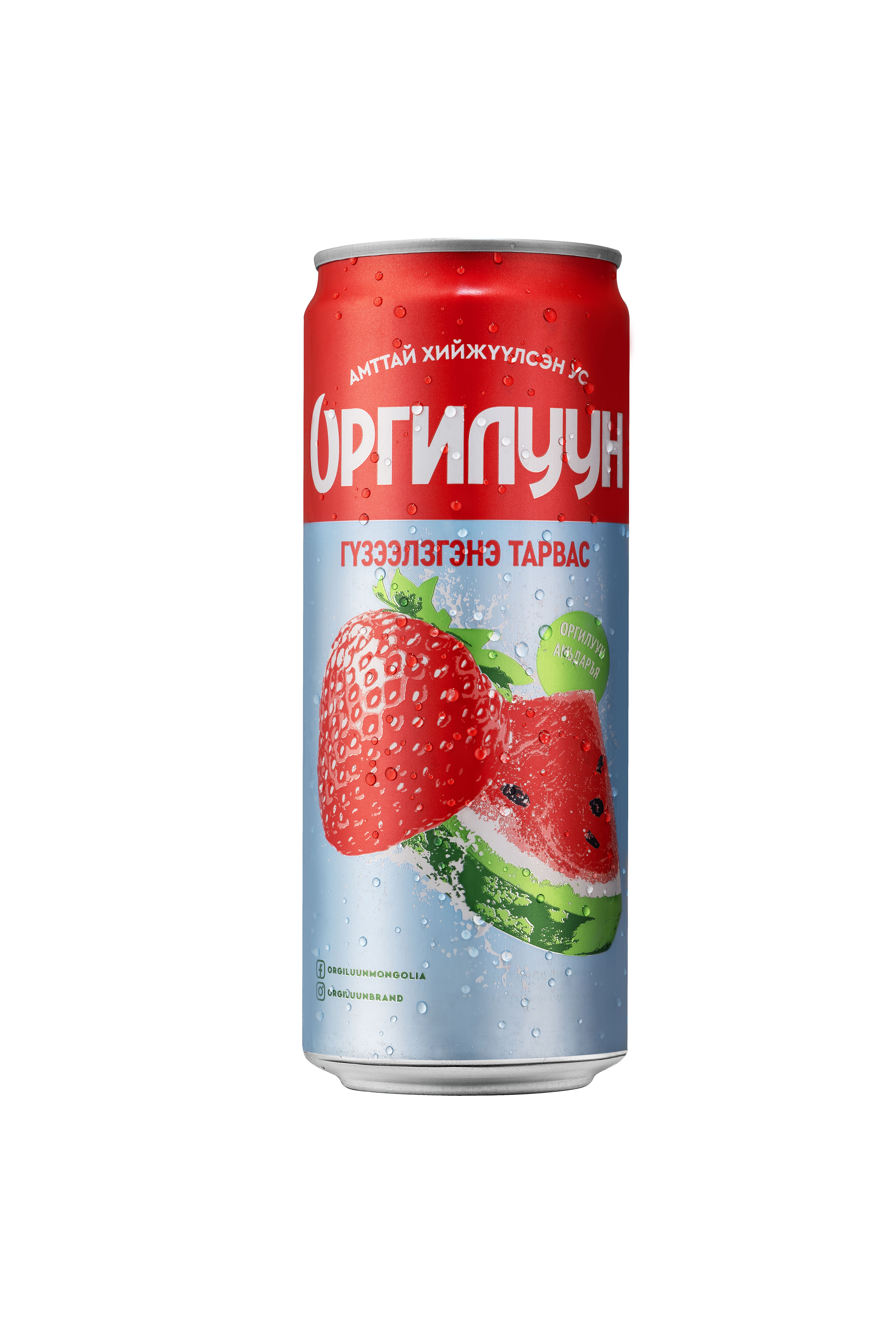 Orgiluun 0.33 L/Strawberry Wat