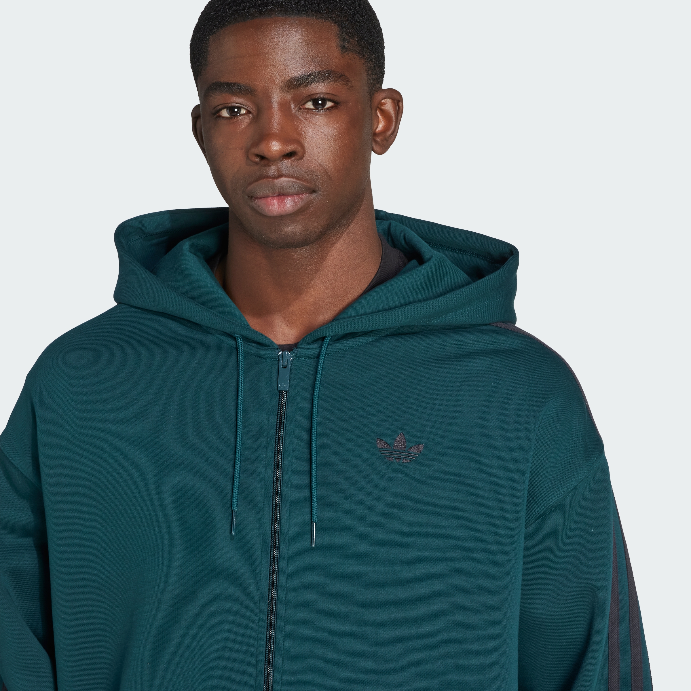 BAGGY FZ HOODIE AURIVY/BLACK