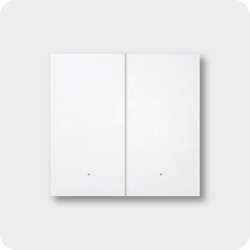 MixSwitch 2 gang , white color