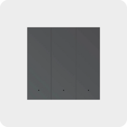 MixSwitch 3 gang, grey color