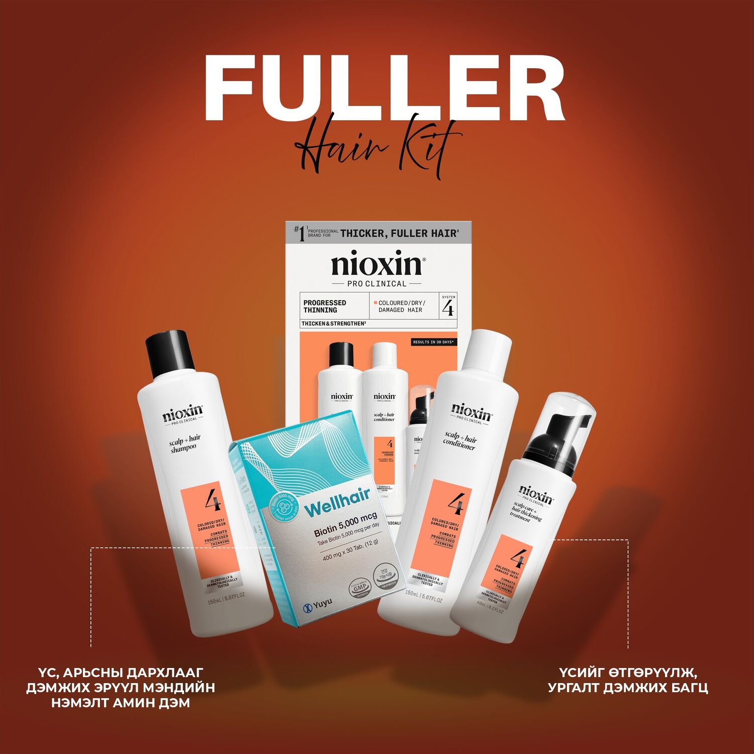 NIOXIN ҮС ӨТГӨРҮҮЛЭХ БАГЦ №4