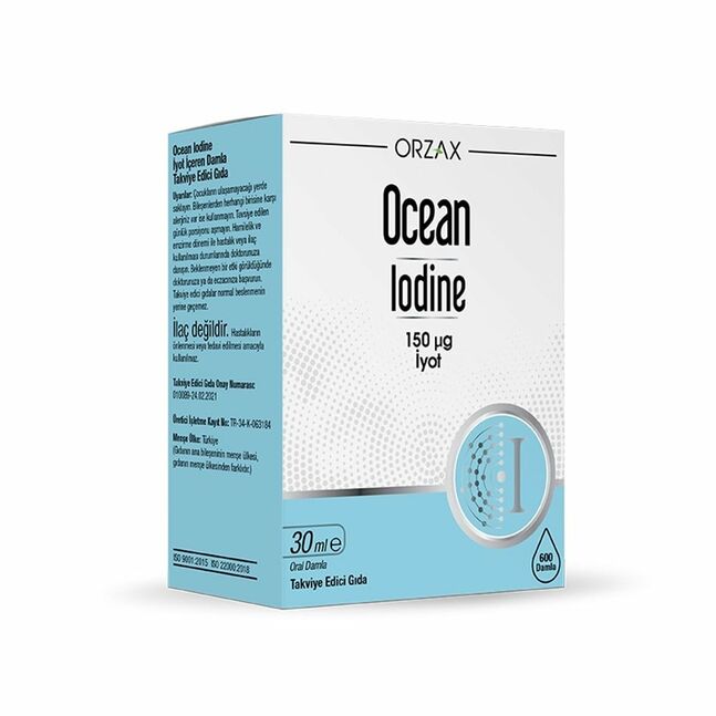 ORZAX Ocean ocean Iodine дусал 30мл Ууж хэрэглэхэд зориулсан дусал