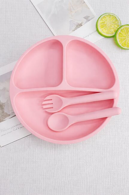 Хүүхдийн хоолны сет наалддаг эко материалтай