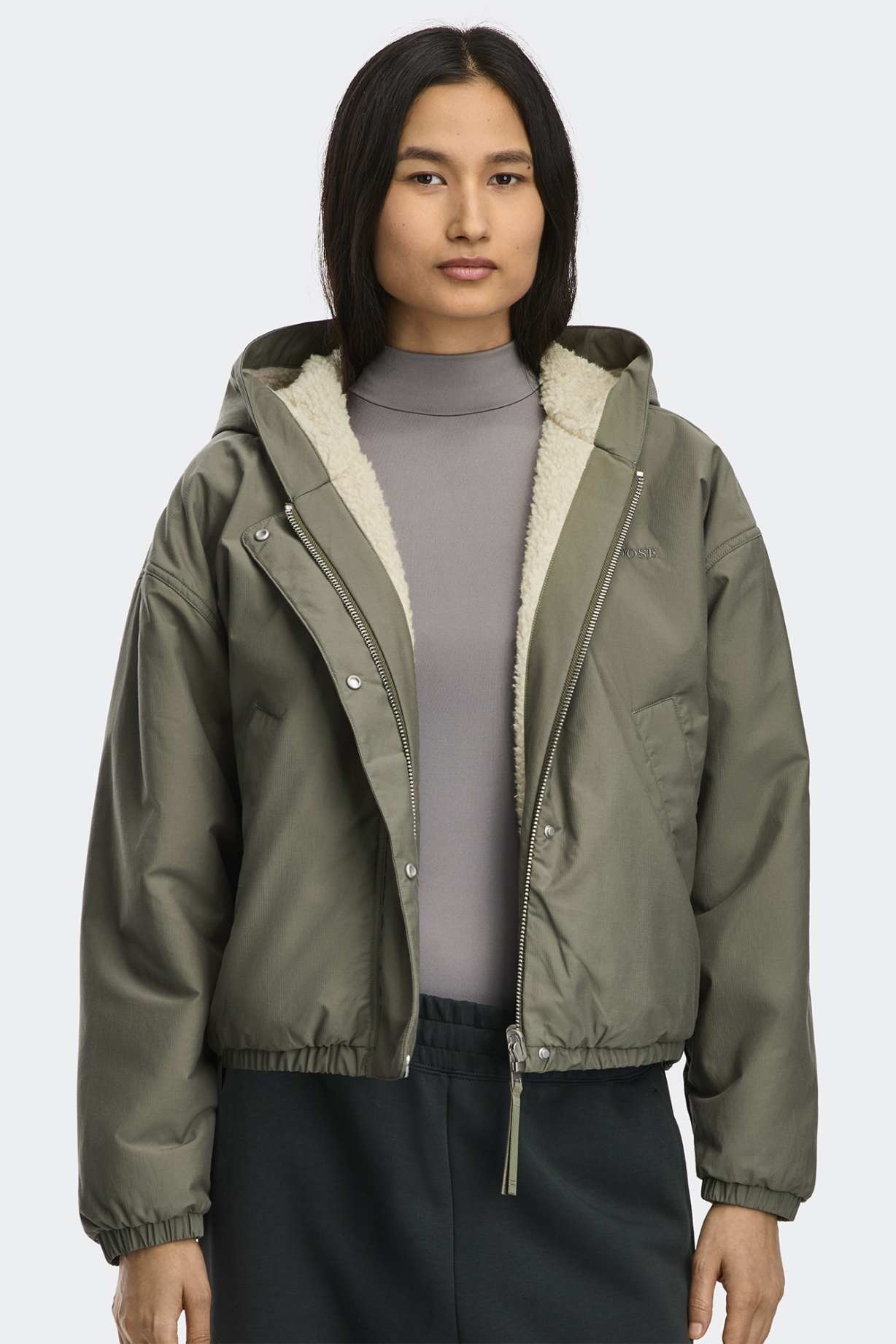 Бомбер, Alberni Reversible Fleece Bomber