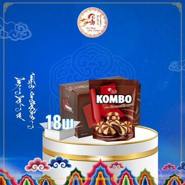 Kombo Mosaic Biscuit Cocoa Cream 180gr /1ХАЙРЦАГ 18Ш/
