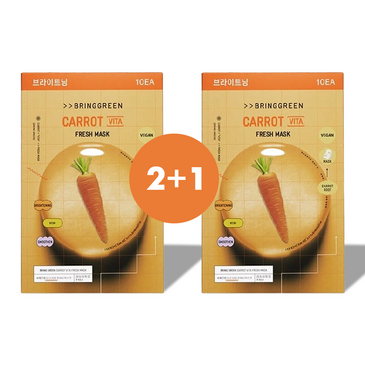 BRING GREEN Carrot Vita Fresh Mask Sheet 10ea
