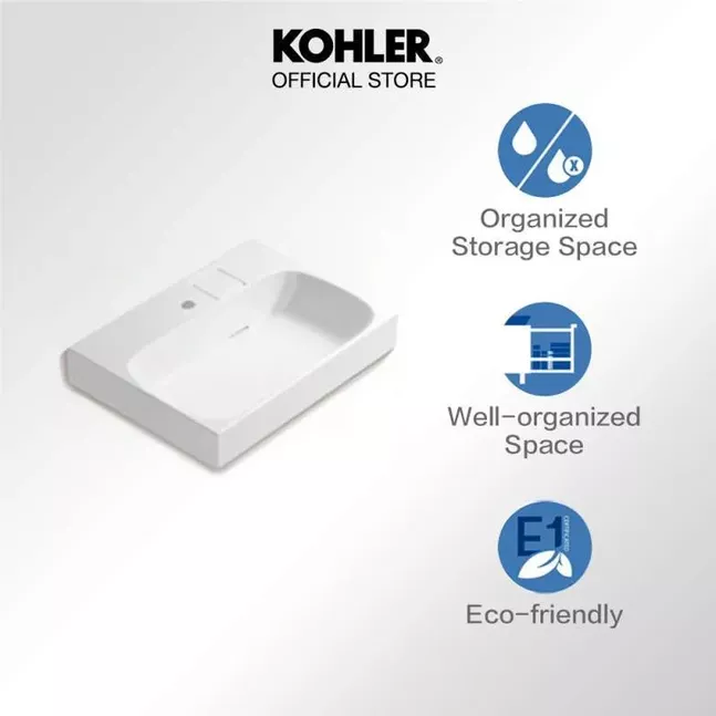 MAXISPACE™ Vanity Lavatory with single faucet hole | 96120T-1-0