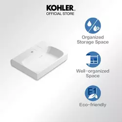 MAXISPACE™ Vanity Lavatory with single faucet hole | 96120T-1-0