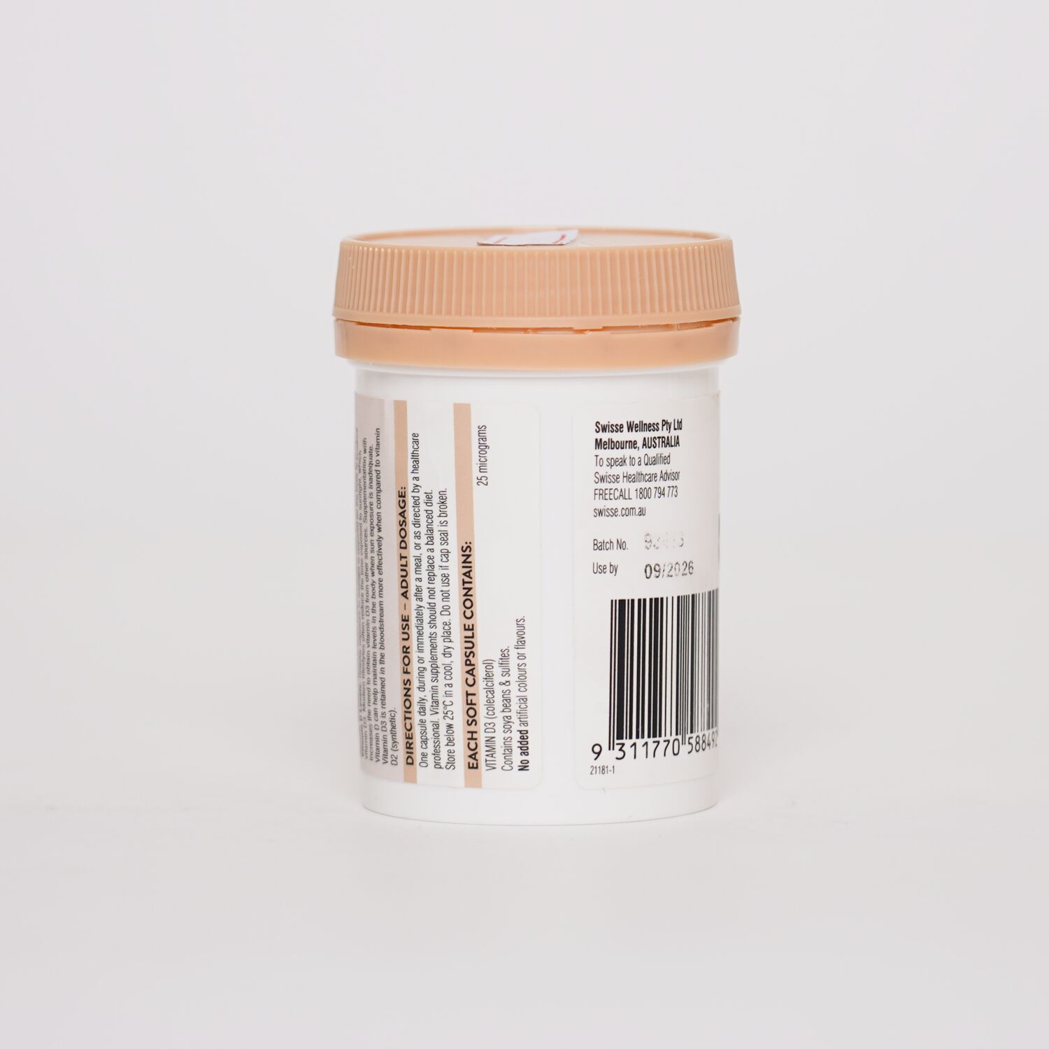  Swisse vitamin D №60 Капсул