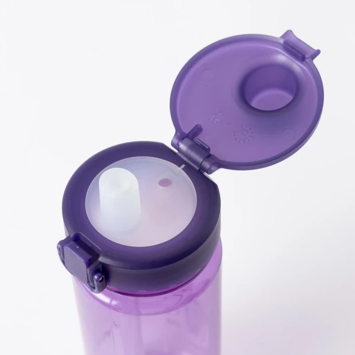 CLEAR BOTTLE STRAW 0.5L