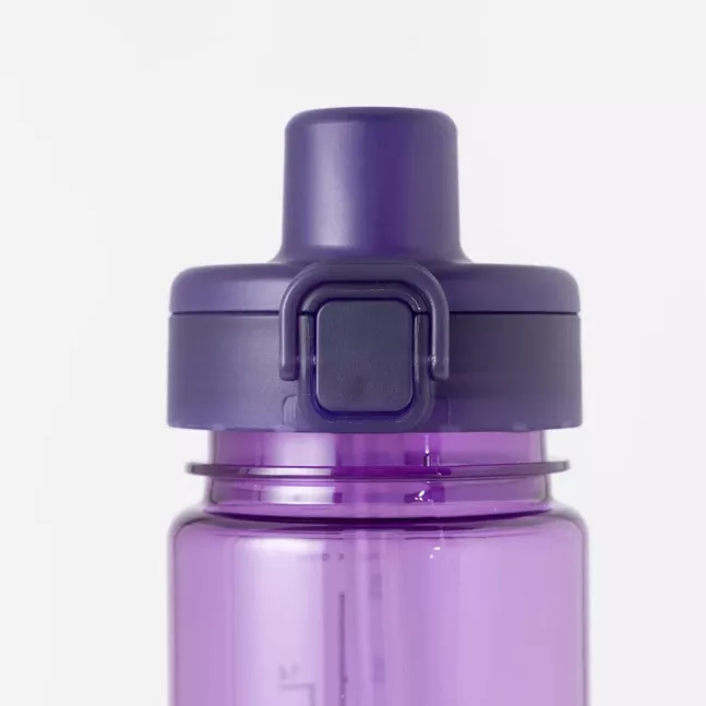 CLEAR BOTTLE STRAW 0.5L