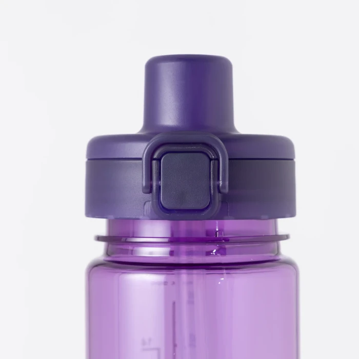 CLEAR BOTTLE STRAW 0.5L