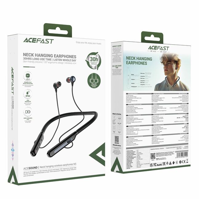 Acefast N5 neck hanging wireless earphones