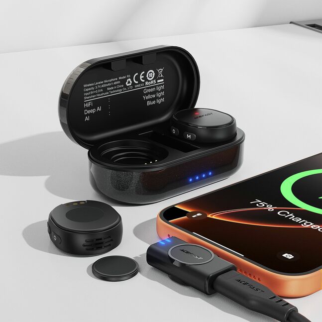 Acefast R3 wireless lavalier microphone