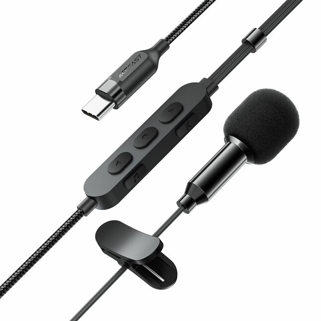 Acefast L12 USB-C semi-in-ear karaoke wired earphones