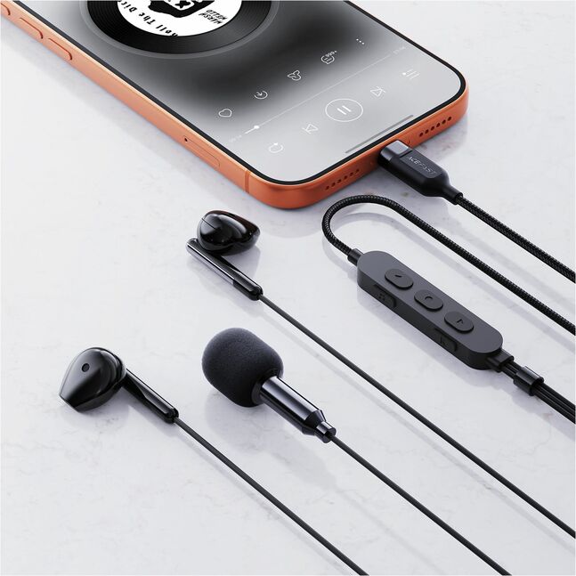 Acefast L12 USB-C semi-in-ear karaoke wired earphones