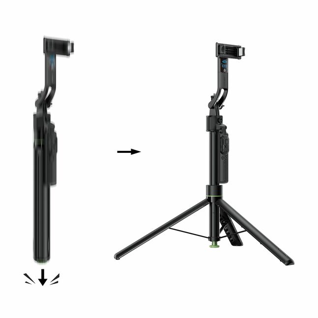 Acefast E41 selfie stick with automatic tripod and face tracking