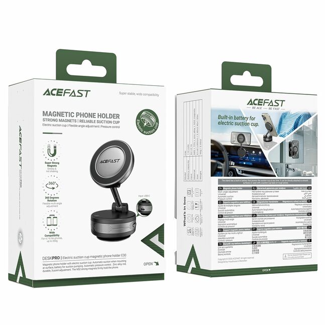 Acefast E30 Electric Suction cup magnetic Phone holder metal