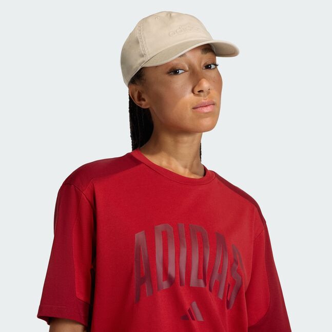 WASHED DAD CAP DUPE/WHITE