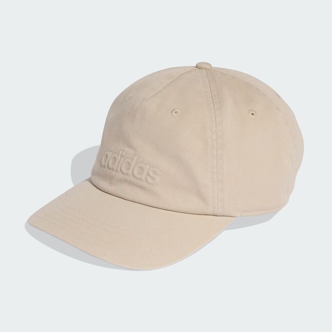 WASHED DAD CAP DUPE/WHITE