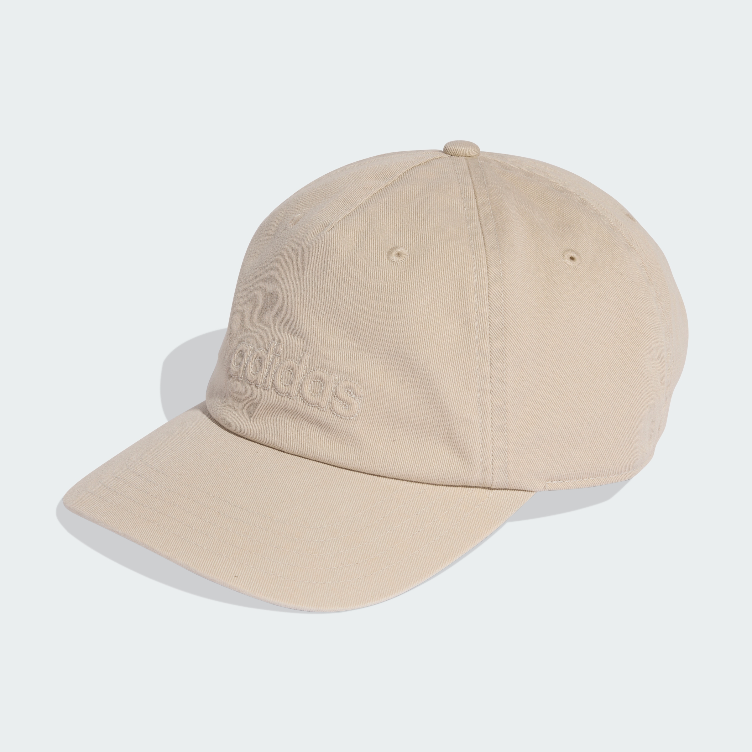 WASHED DAD CAP DUPE/WHITE