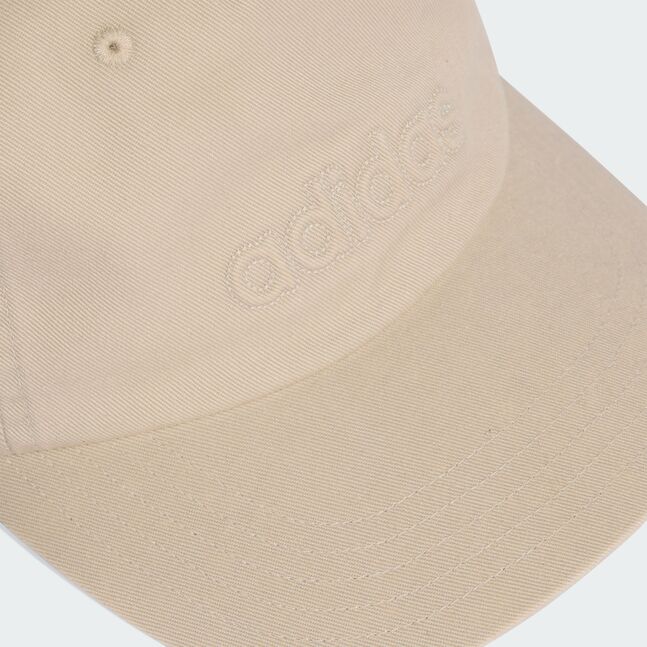 WASHED DAD CAP DUPE/WHITE