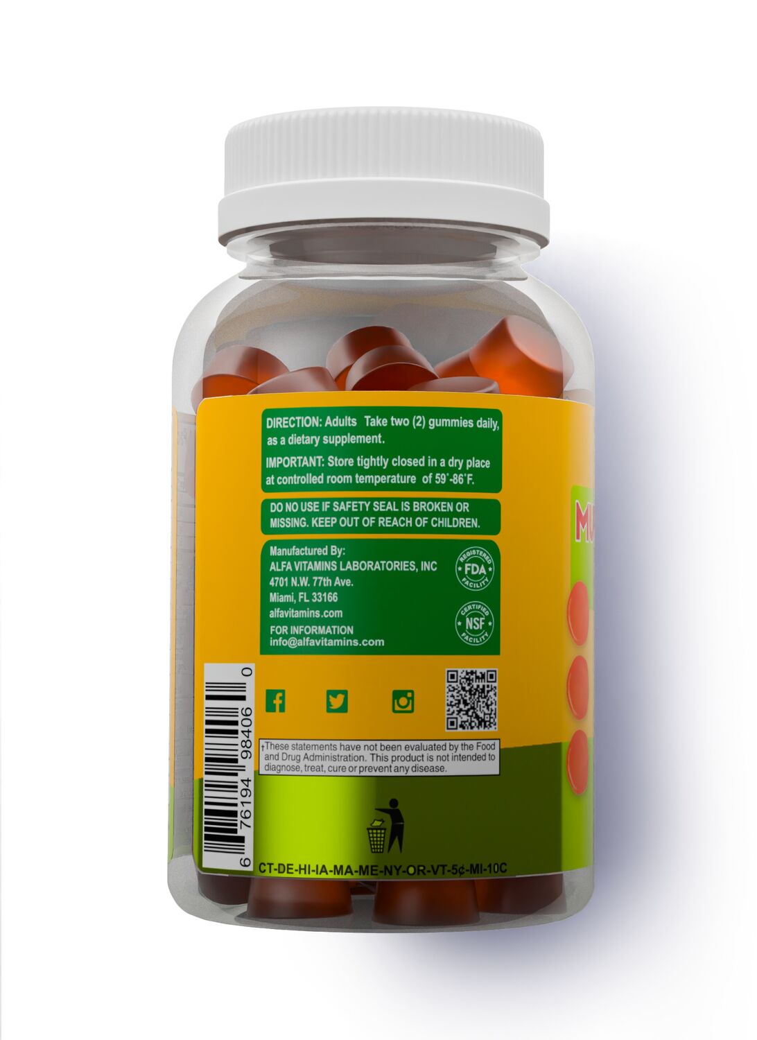 Alfa мультивитамин том хүний №60 - гамми 