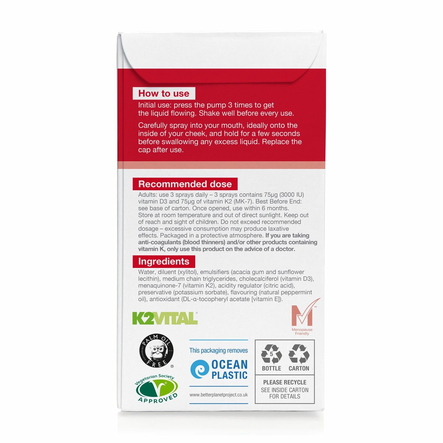 BETTER YOU D3000+K2 шүршдэг витамин