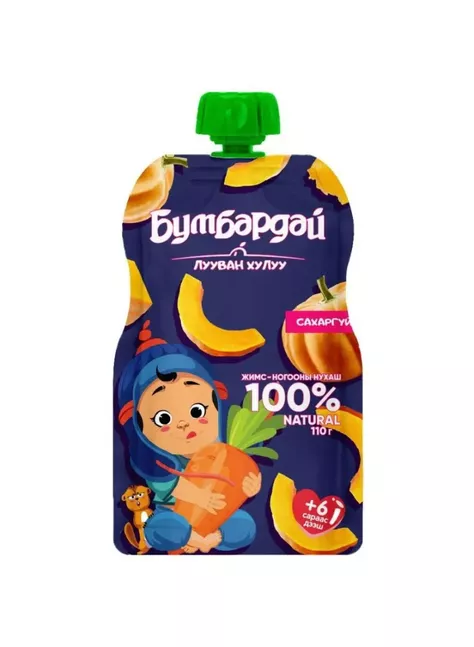 Бумбардай нухаш- Лууван, хулуу 110мл 