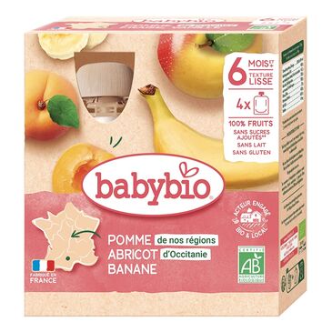 Babybio нухаш алим чангаанз гадил хайрцагтай 6+ сар 90гр*4