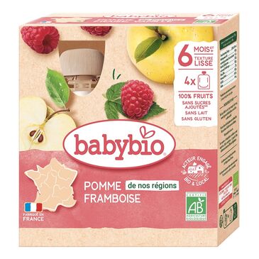 Babybio нухаш алим бөөрөлзгөнө хайрцагтай 6+ сар 90гр*4