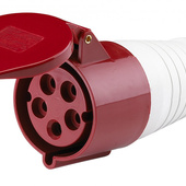 Үйлдв. зөөврийн розетка. [РП102-5-32-IP44]. 3Р+РЕ+N. 32А. 380В. 