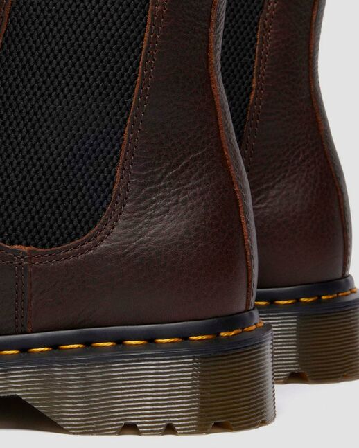 2976 Faux Fur Lined Grizzly Leather Chelsea Boots