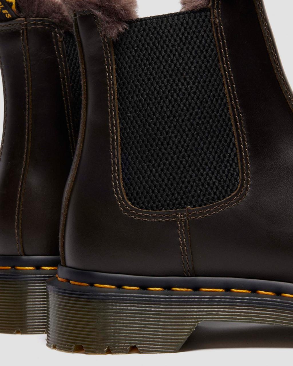 2976 Leonore Faux Fur Lined Leather Chelsea Boots
