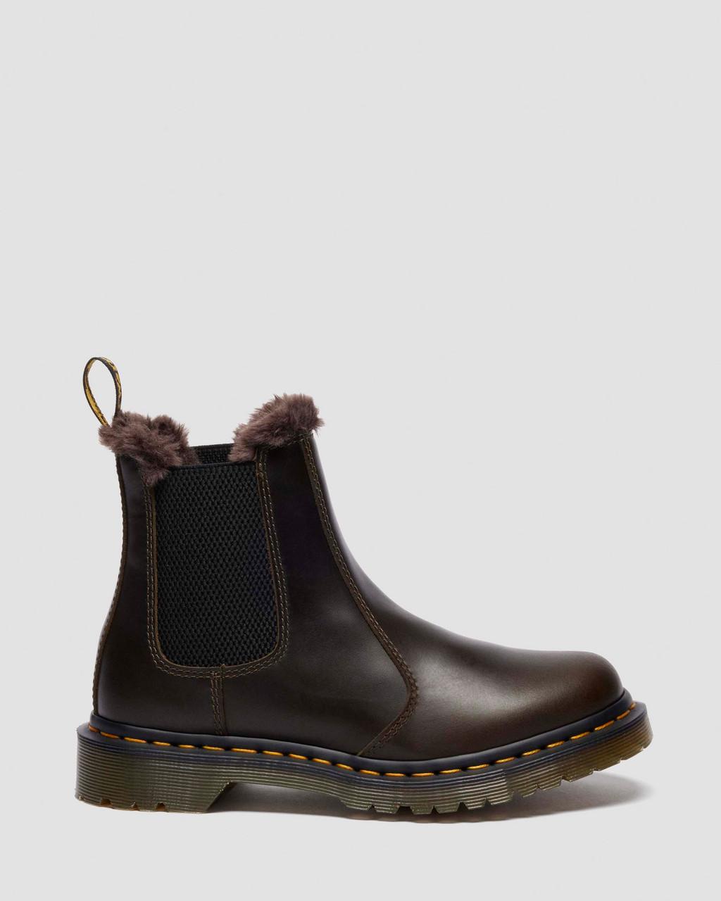 2976 Leonore Faux Fur Lined Leather Chelsea Boots
