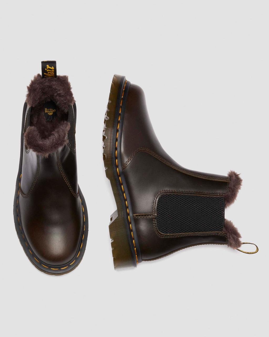 2976 Leonore Faux Fur Lined Leather Chelsea Boots
