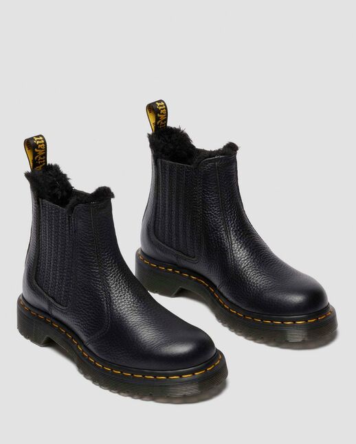 2976 Leonore II Faux Fur Lined Soft Leather Chelsea Boots