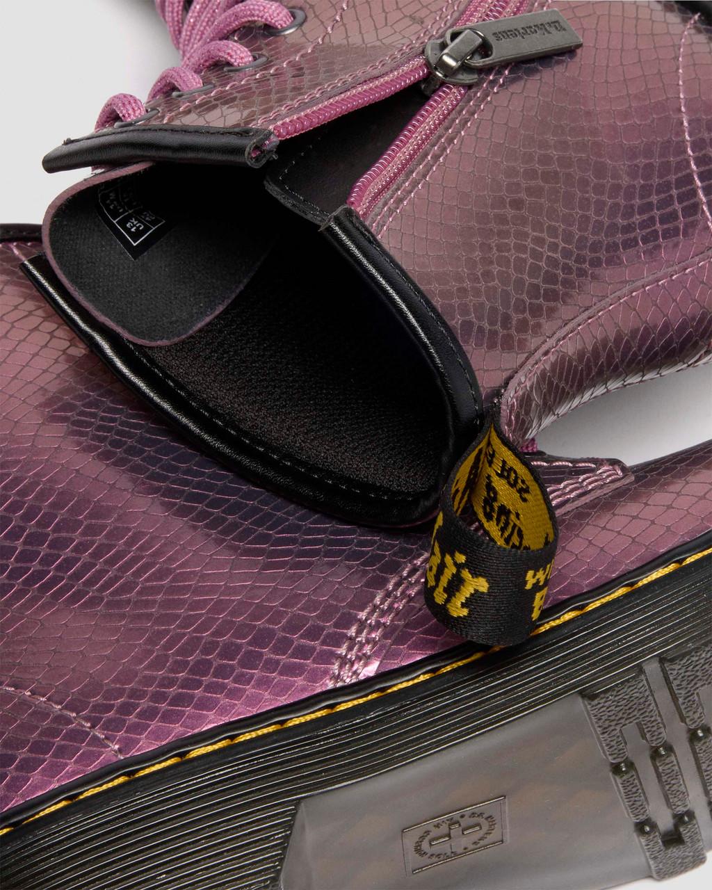 Junior 1460 Iridescent Reptile Emboss Leather Boots