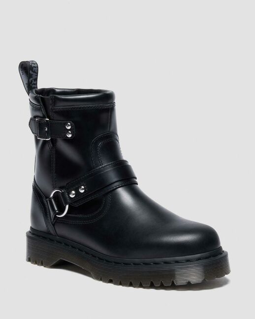 Anistone Harness Orleans Leather Biker Boots
