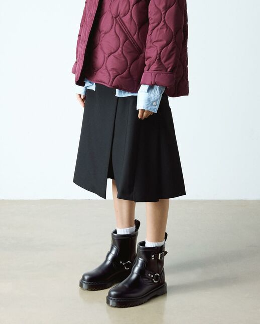 Anistone Harness Orleans Leather Biker Boots