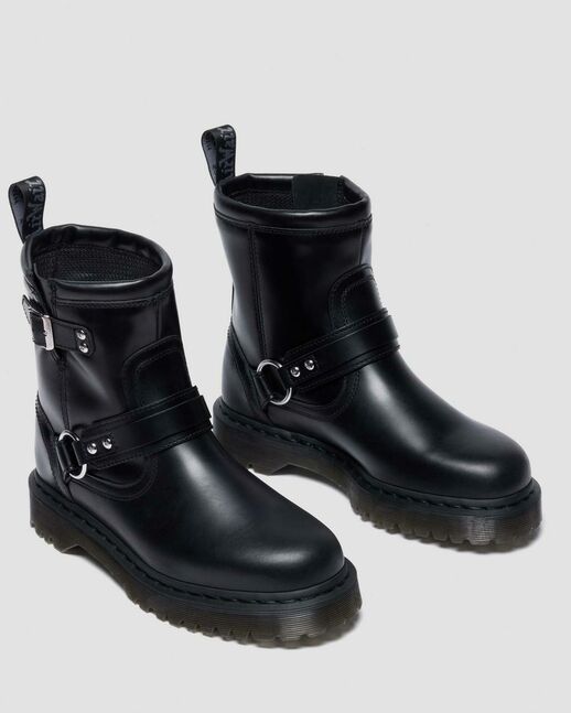 Anistone Harness Orleans Leather Biker Boots
