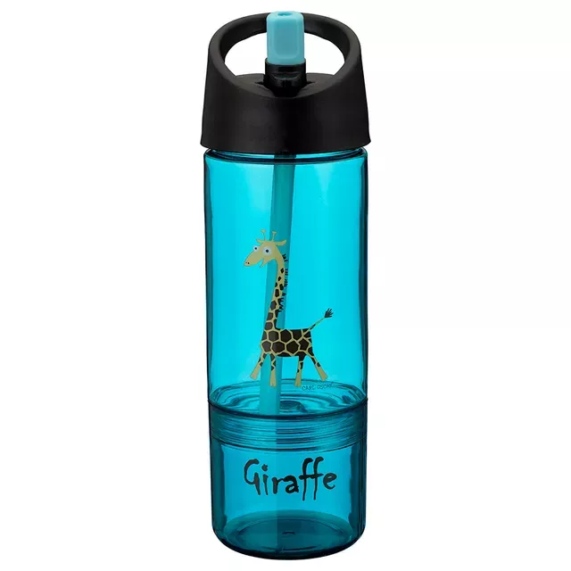 Bottle 2 in 1 - Turquoise-Giraffe